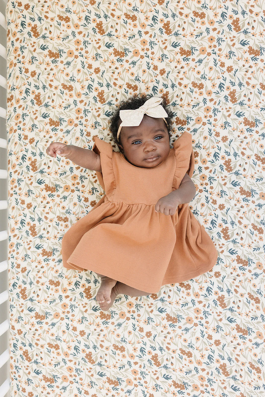 Harvest Floral Muslin Crib Sheet - Image 5