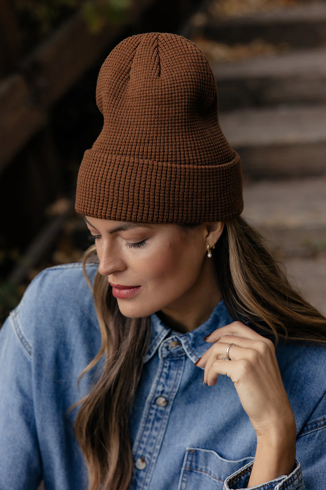 Hazelwood Waffle Beanie - Image 2