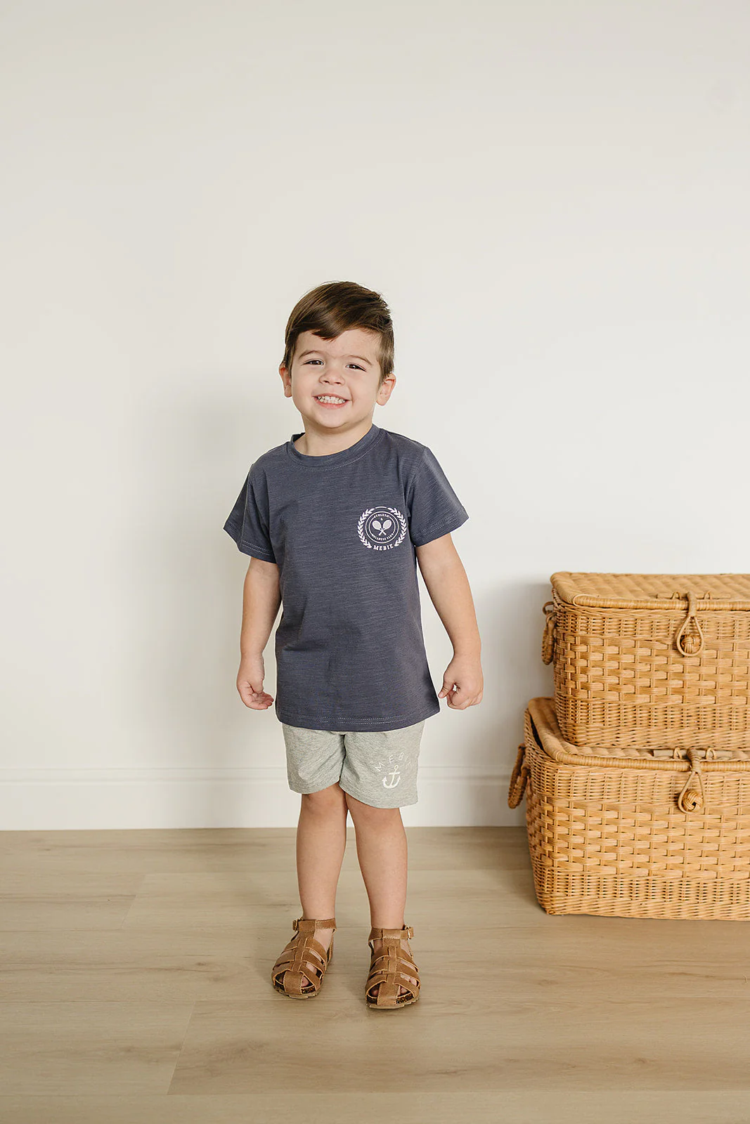 Heather Grey Pocket Cotton Shorts - Image 2