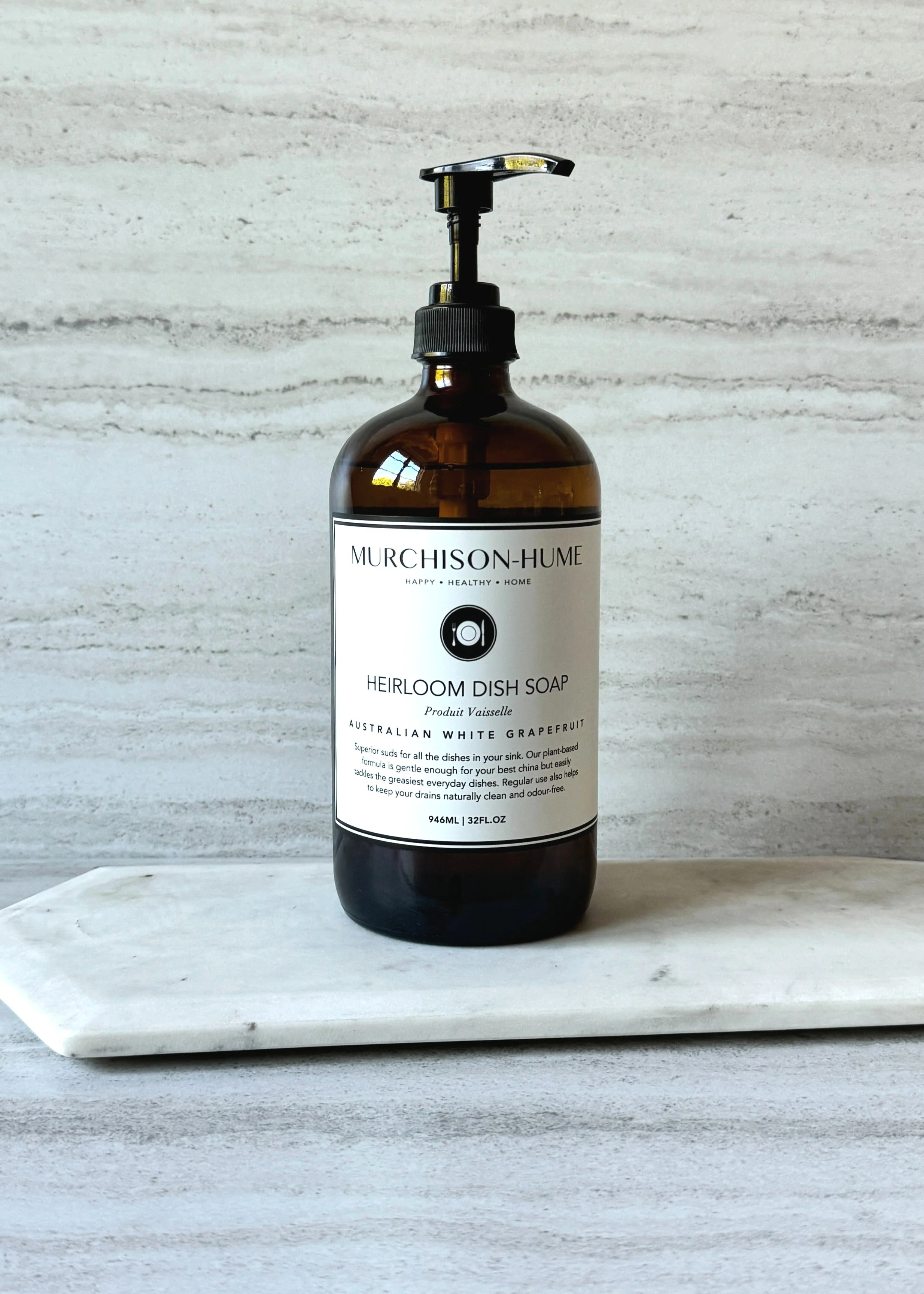 Heirloom Dish Soap in Amber Glass Bottle - Image 2