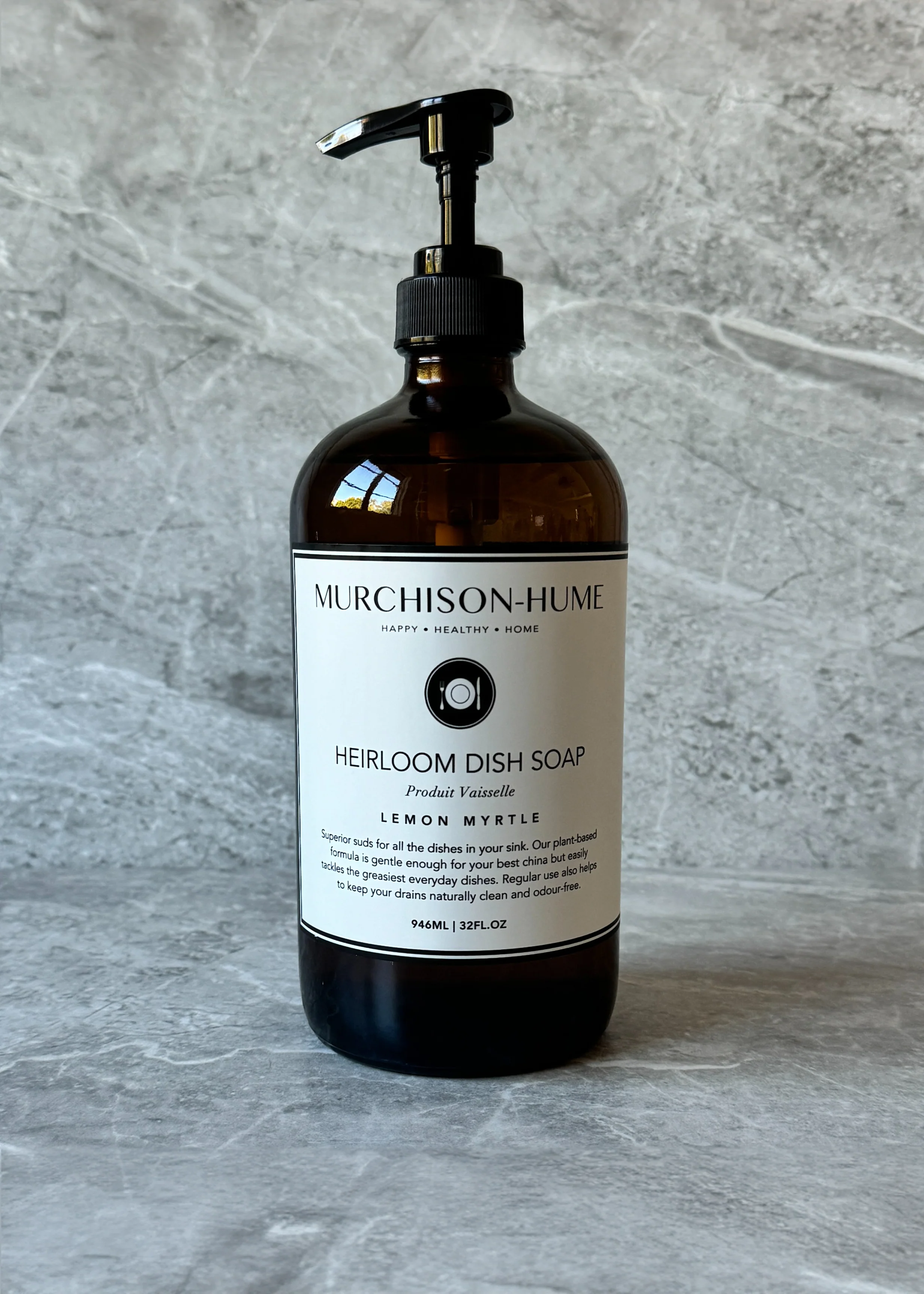 Heirloom Dish Soap in Amber Glass Bottle - Image 4