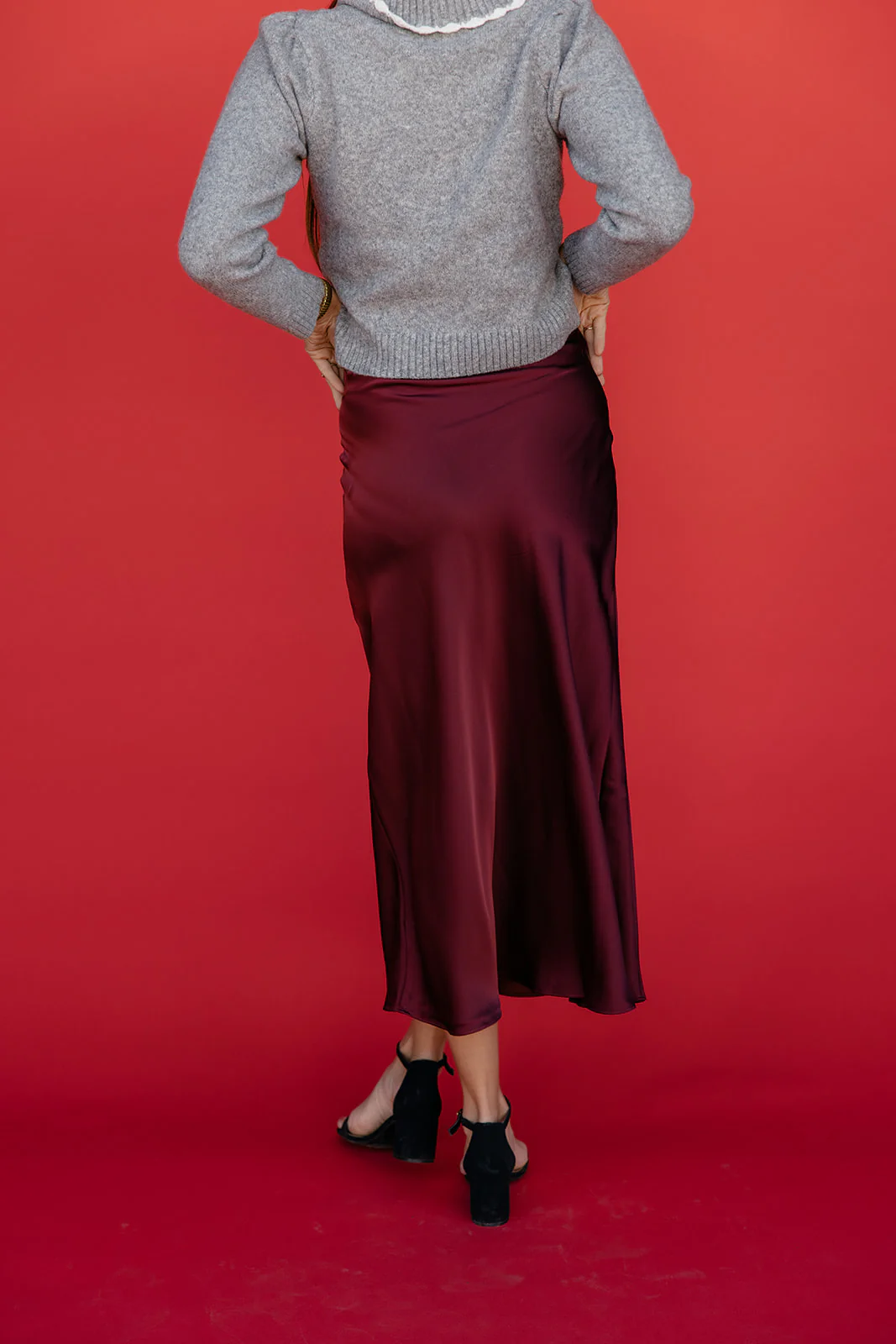 Holiday Muse Satin Skirt - Image 7