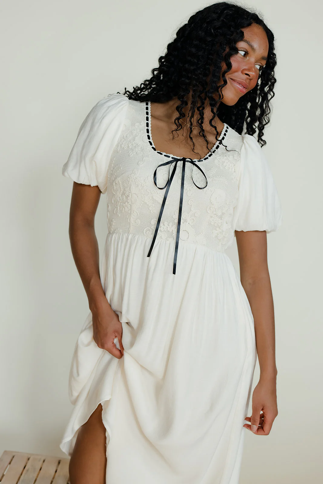 Homespun Honey Tie Dress - Image 6