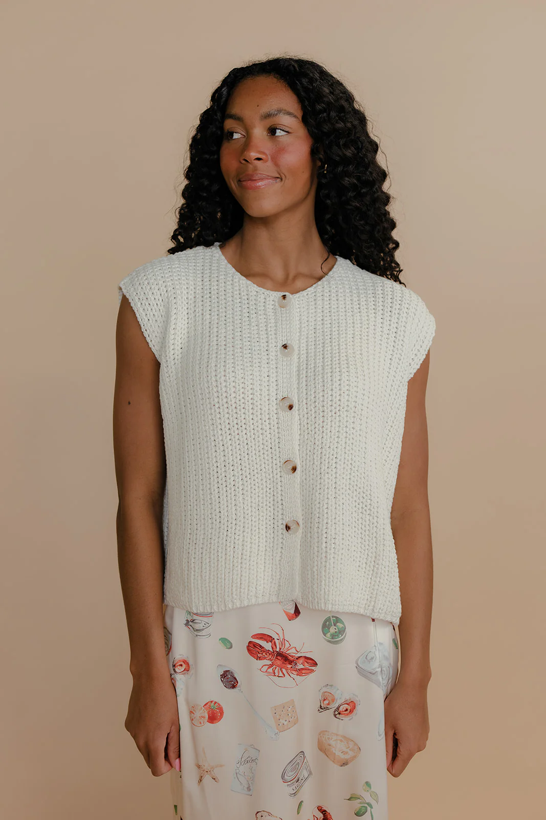 Honey Button Knit Vest - Image 7