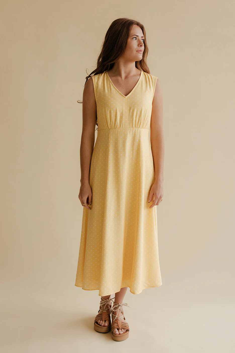 Honey Glow Dot Dress - Image 3