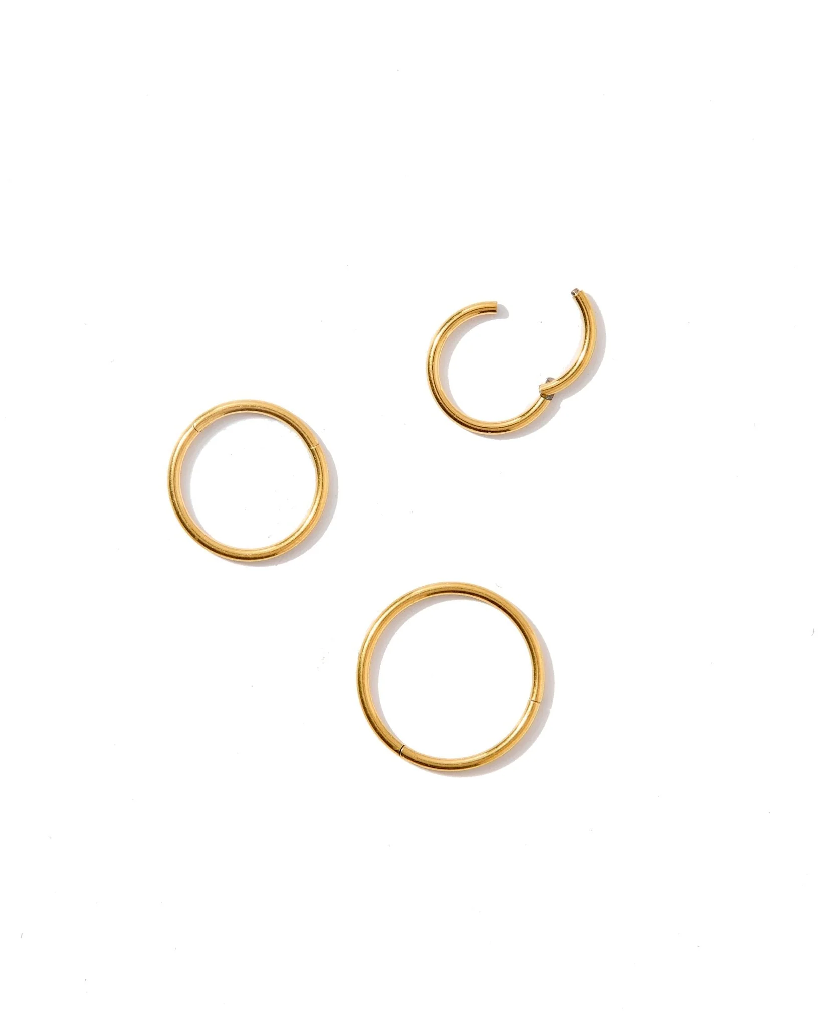 Huggie Infinity Hoop Earrings - Ava Gold 12mm - Image 4