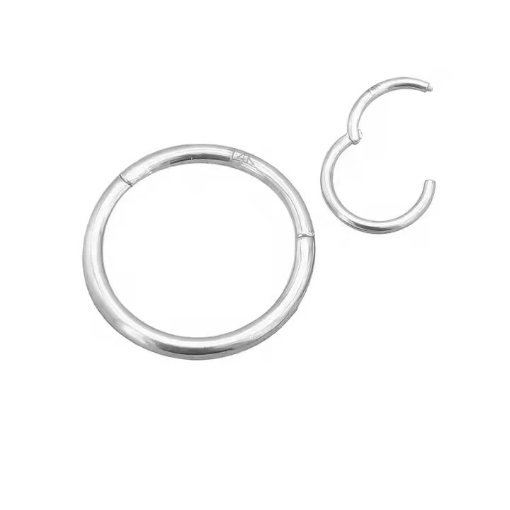 Huggie Infinity Hoop Earrings - Ava Silver 10mm - Image 3