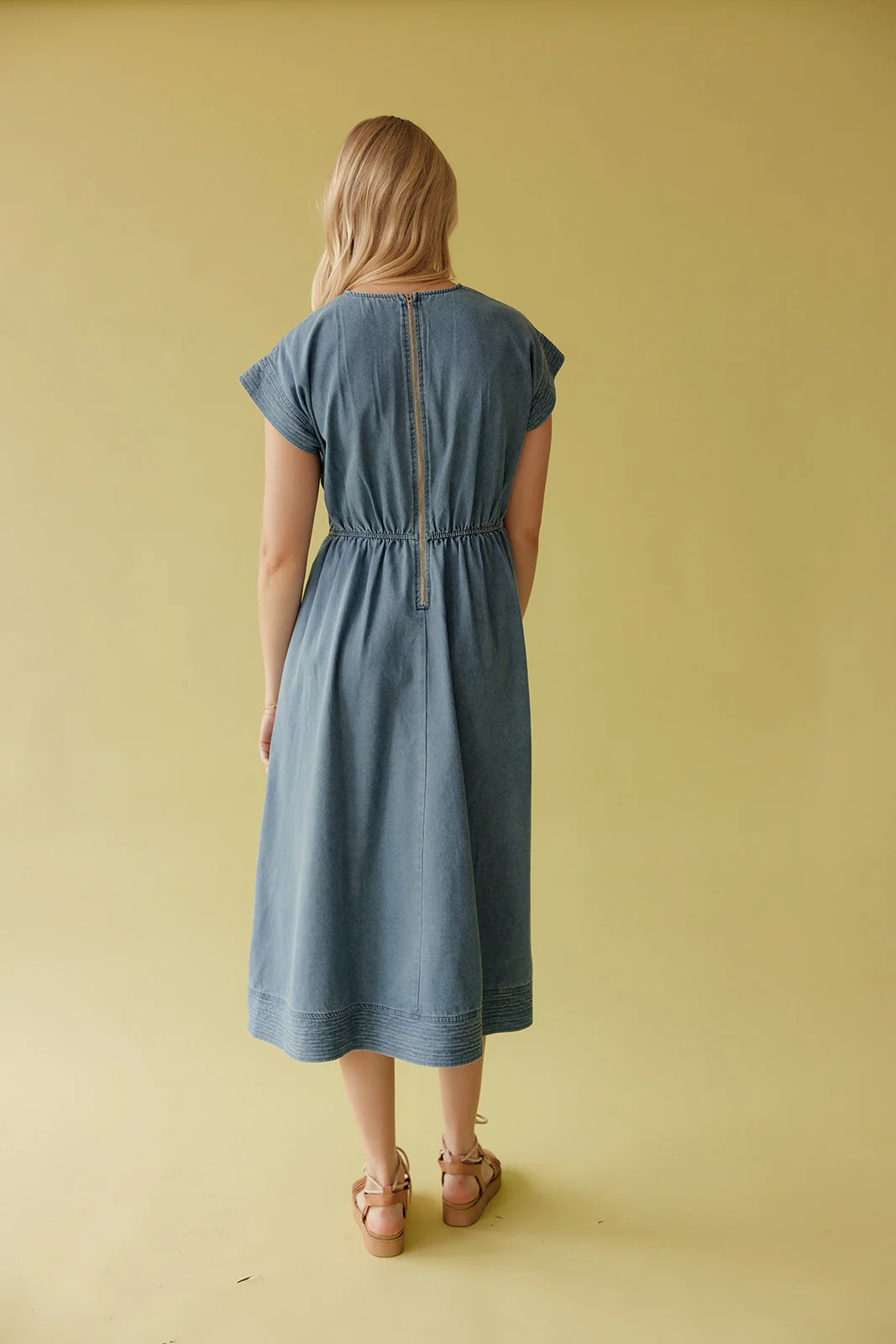 I Am Enough Denim Dress - Image 5
