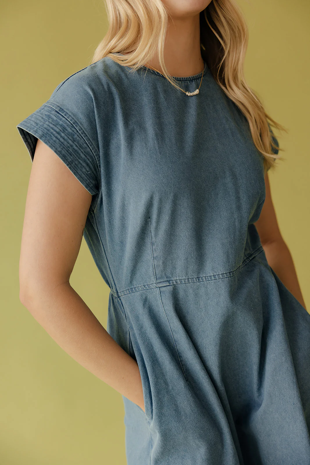 I Am Enough Denim Dress - Image 6