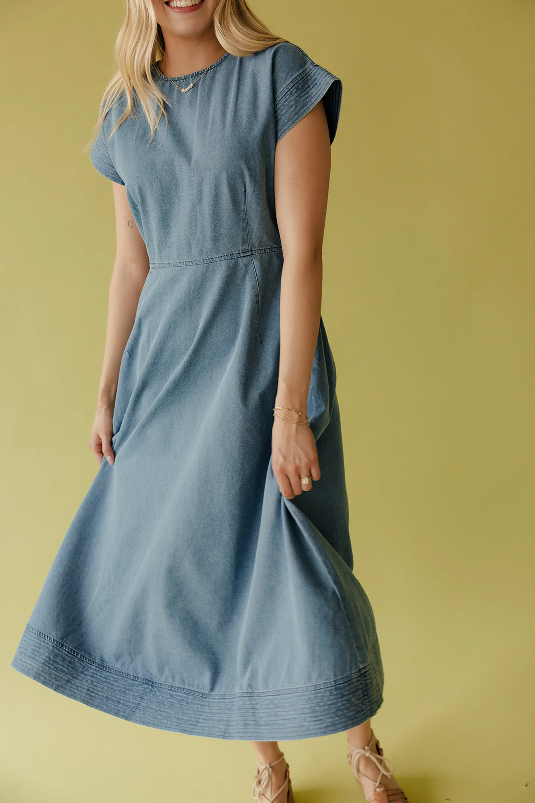 I Am Enough Denim Dress - Image 7