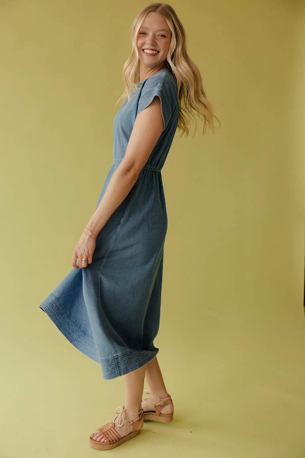 I Am Enough Denim Dress - Image 8