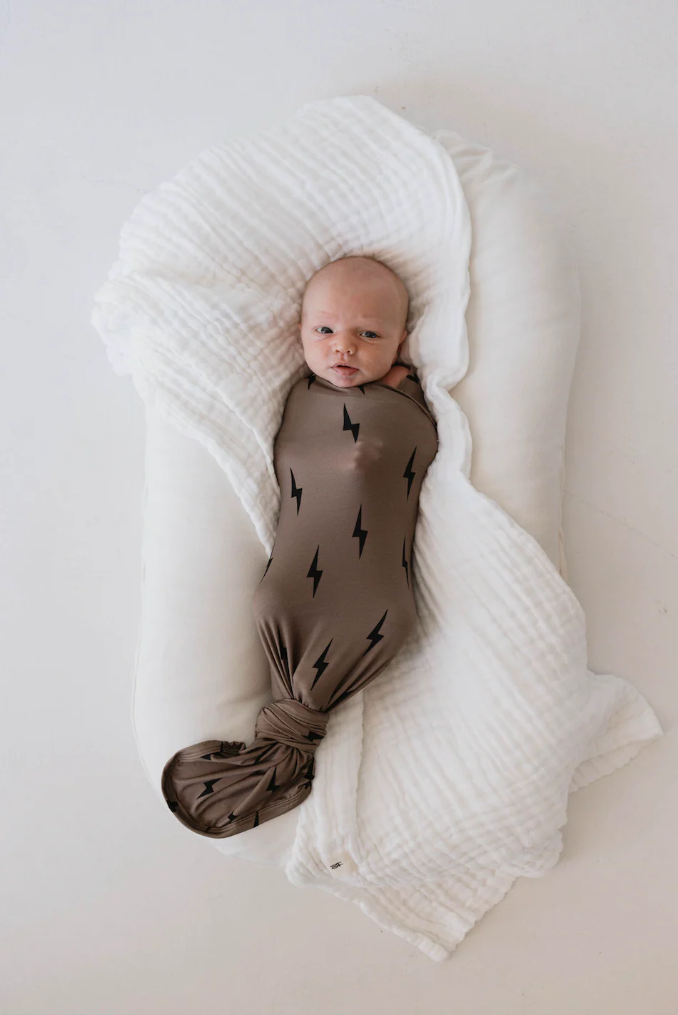 Infant Swaddle | Brown & Black Bolt - Image 4