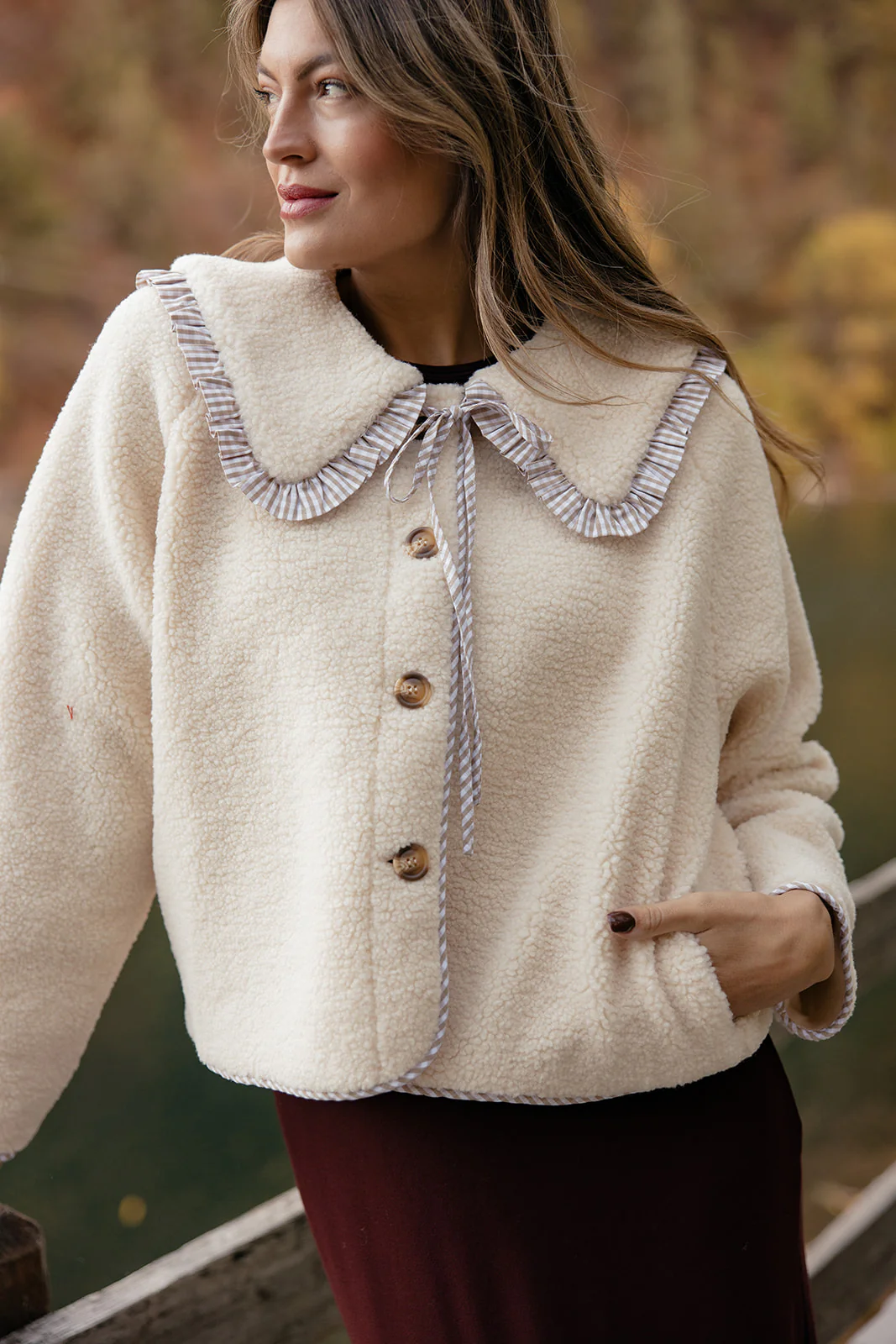 Into The Mystic Collared Sherpa Jacket - Image 2