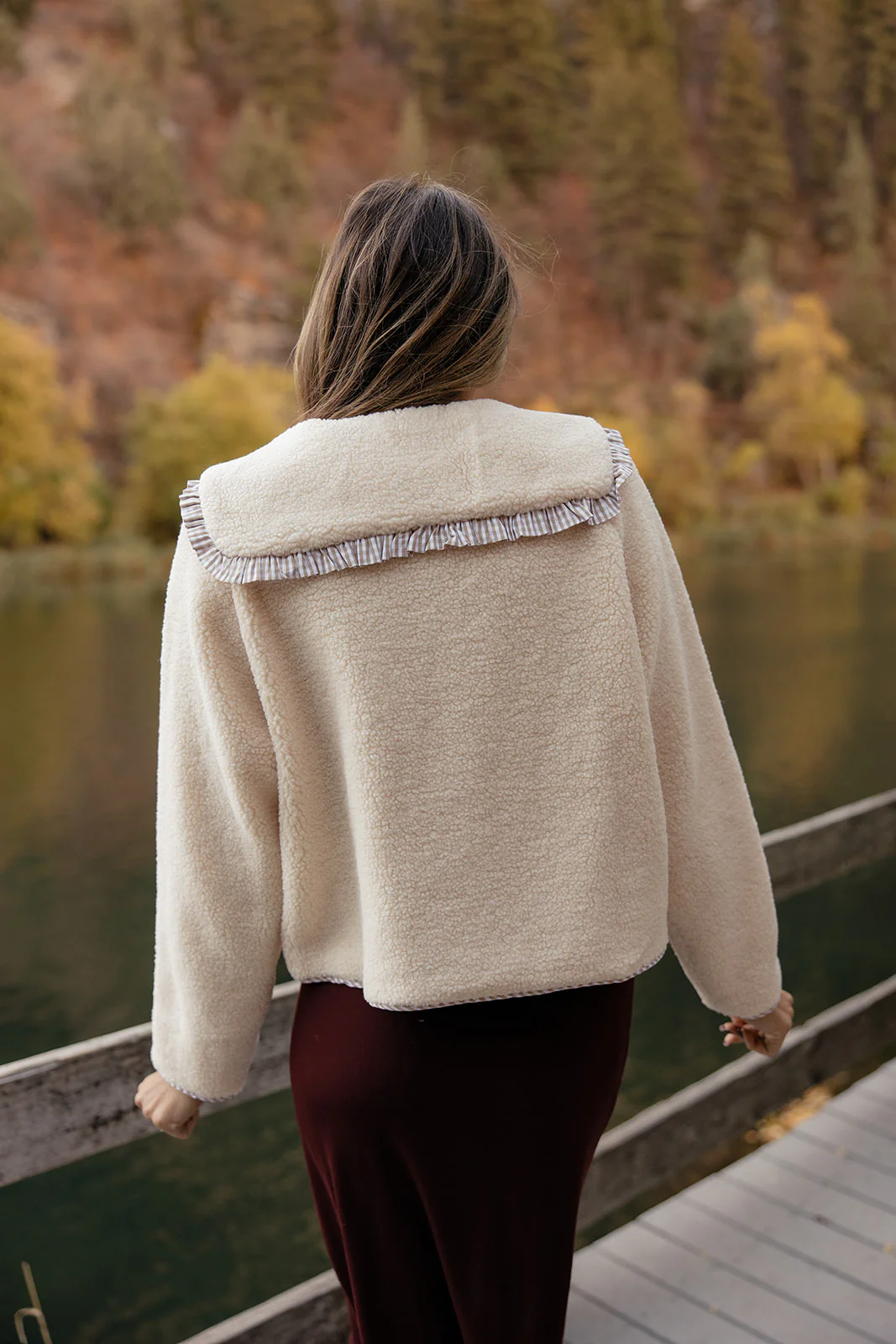 Into The Mystic Collared Sherpa Jacket - Image 4