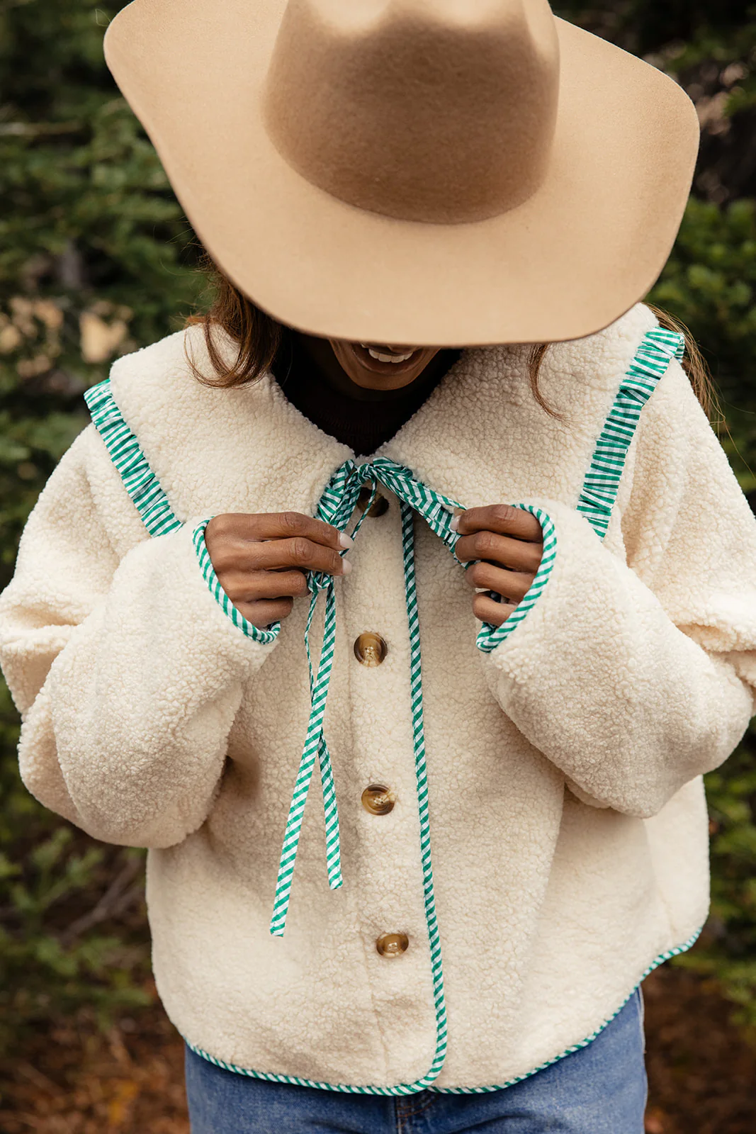 Into The Mystic Collared Sherpa Jacket - Image 8