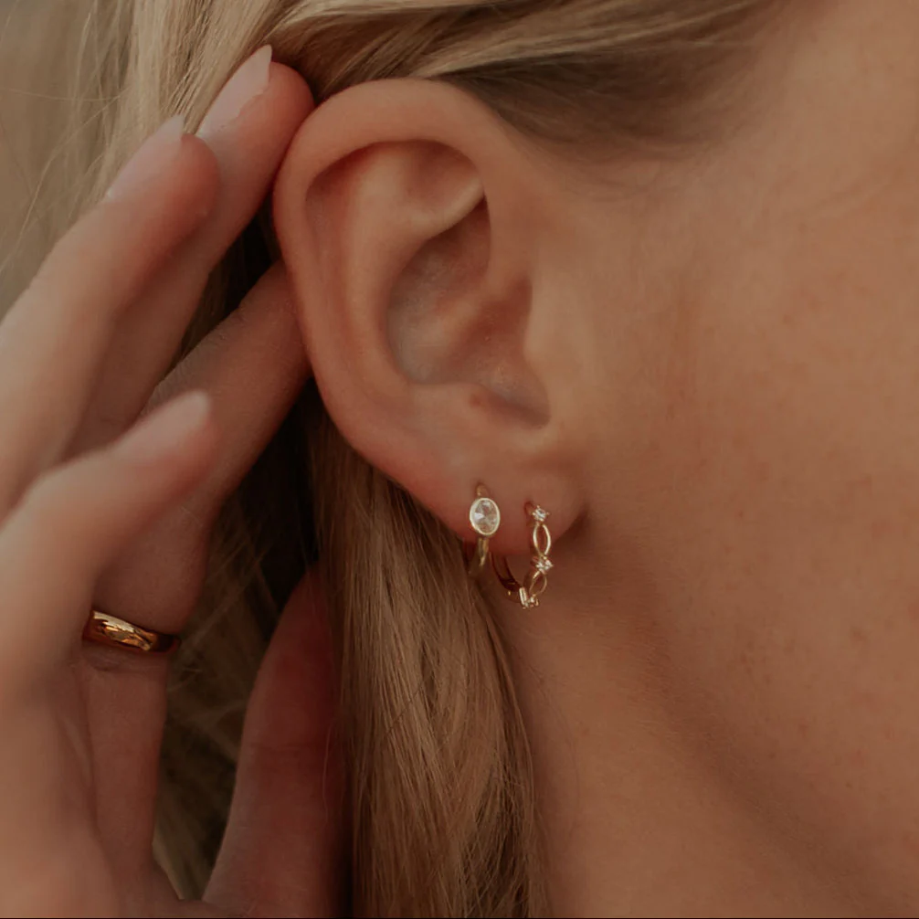 Isla Lace Hoops - Image 2
