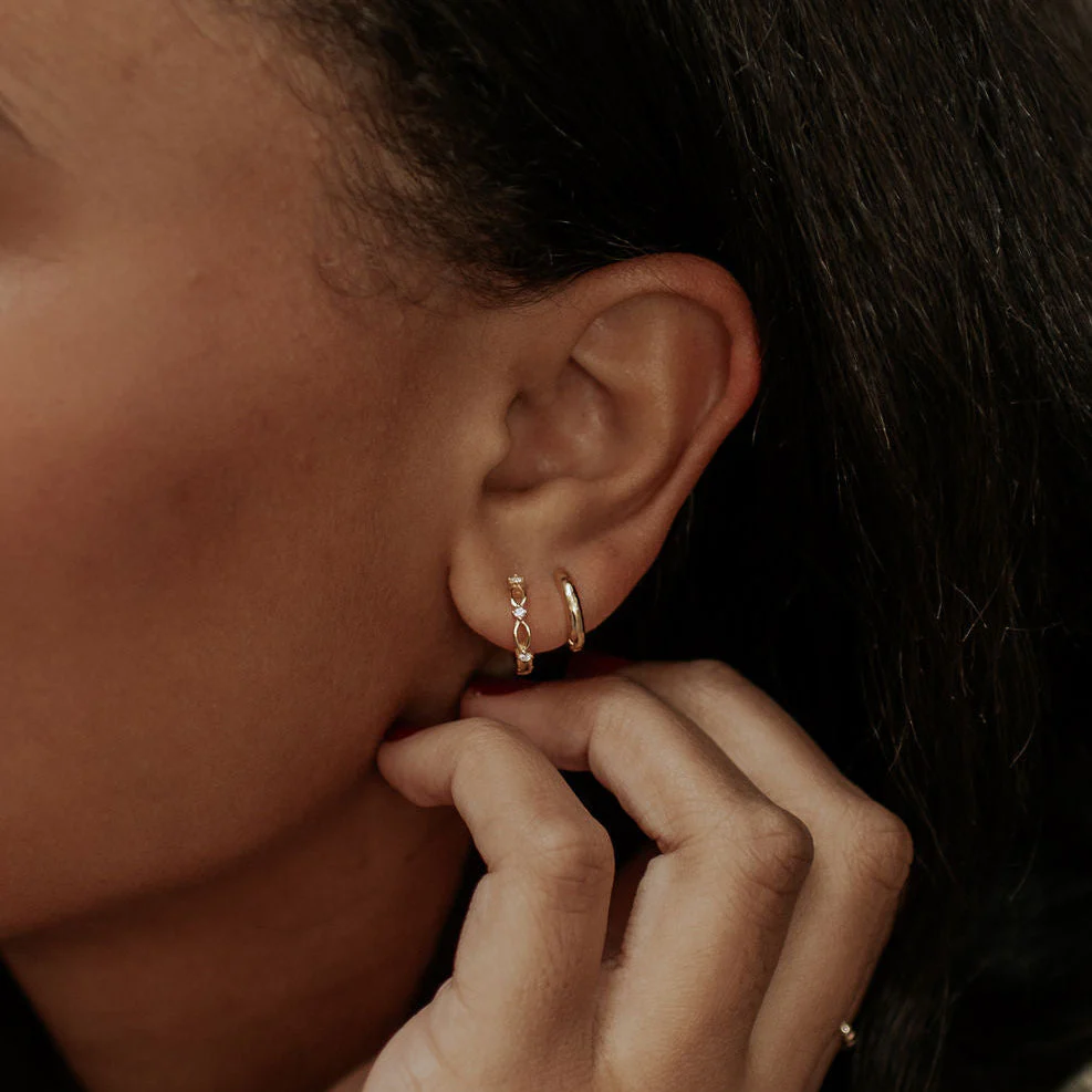 Isla Lace Hoops - Image 3