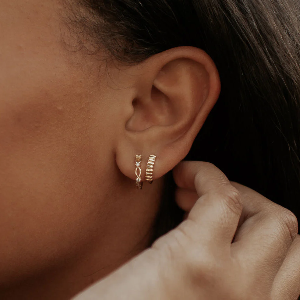 Isla Lace Hoops - Image 5