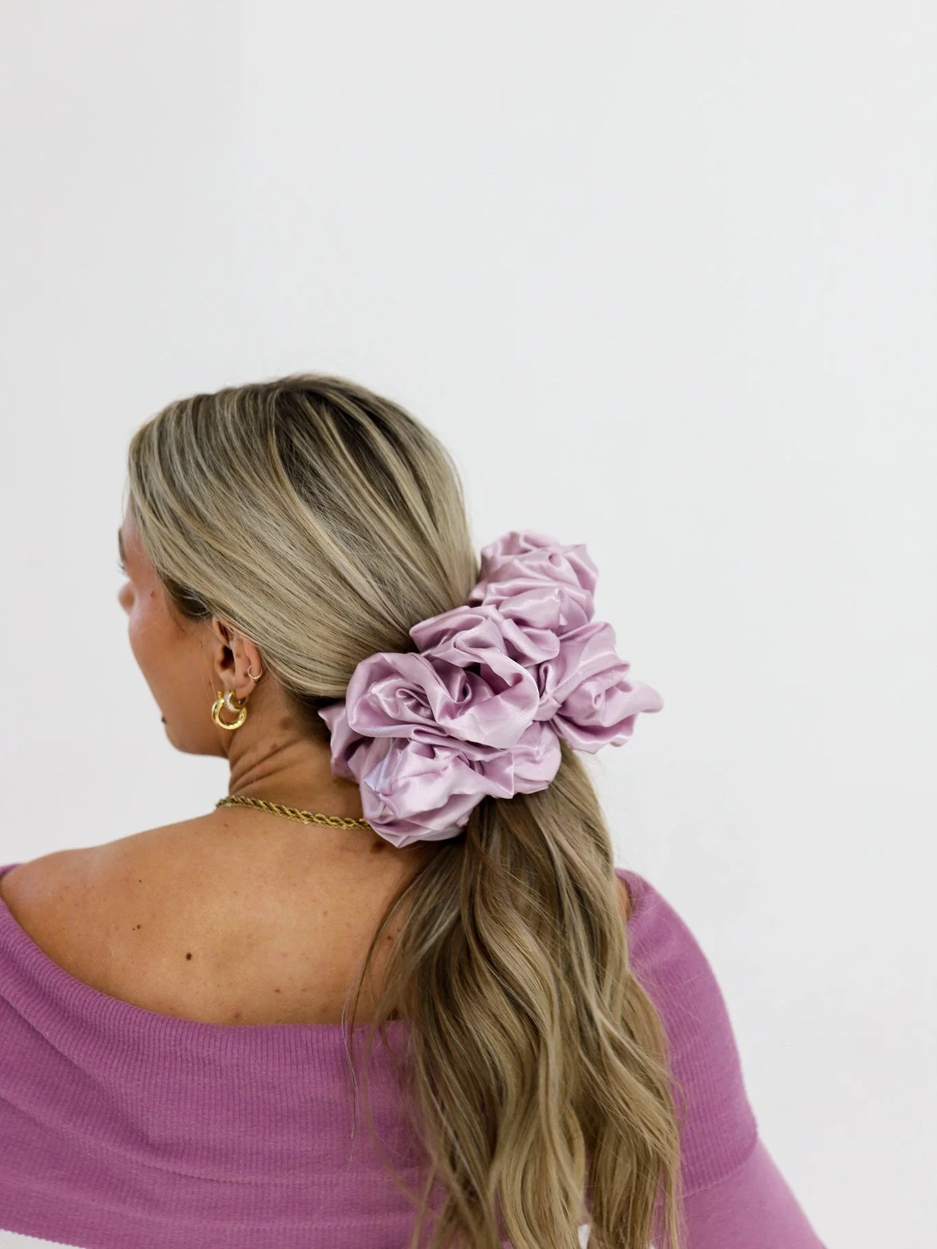 JUMBO SLEEP SILK/SATIN SCRUNCHIES - Image 35