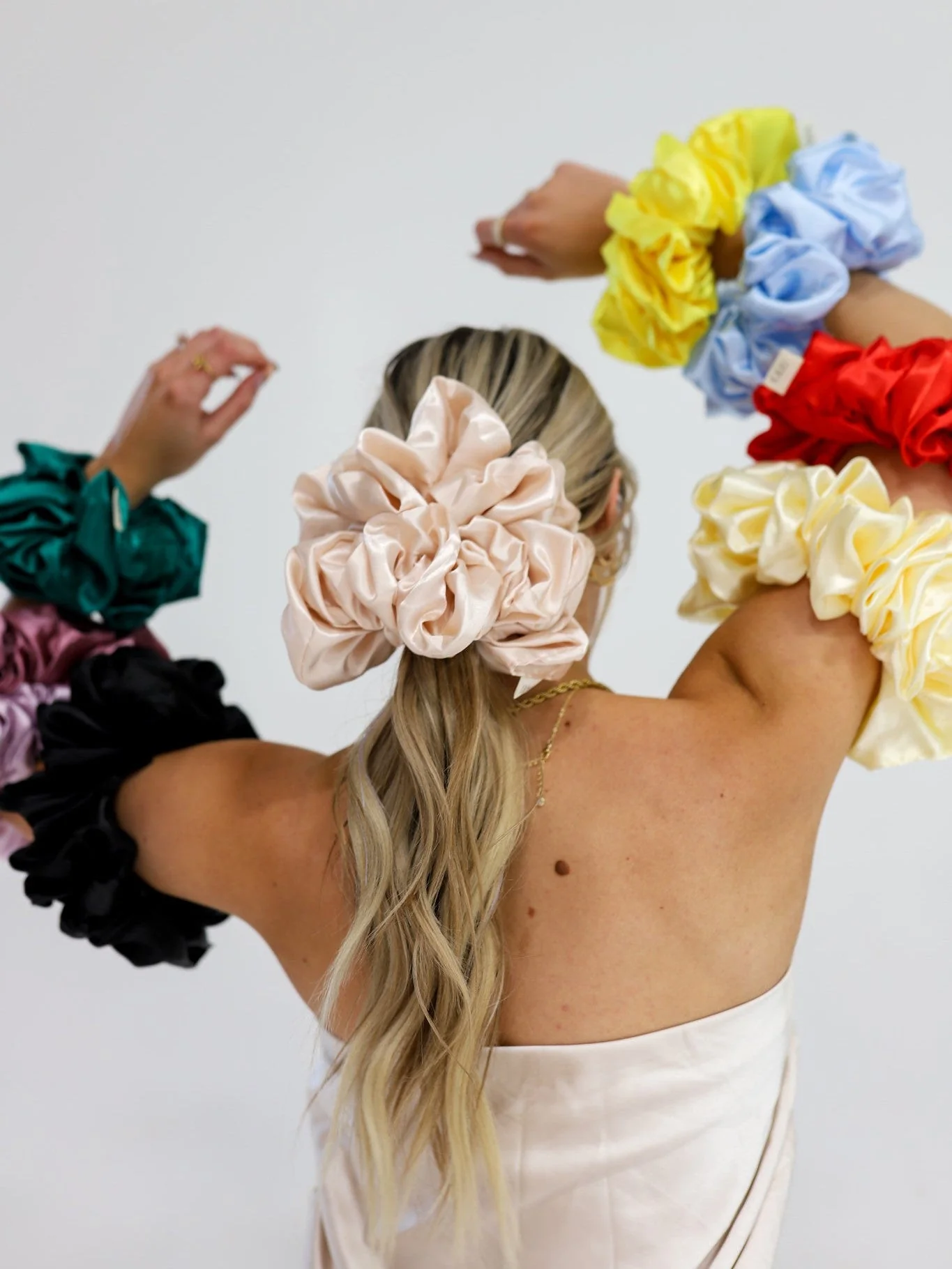 JUMBO SLEEP SILK/SATIN SCRUNCHIES - Image 42