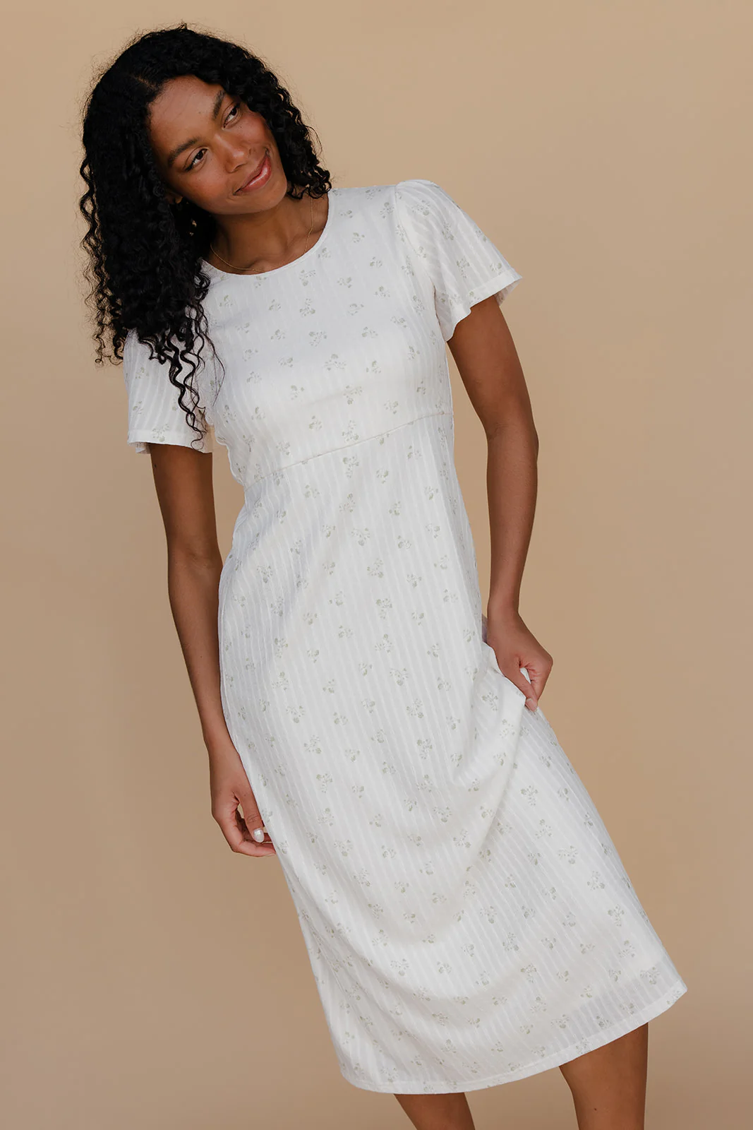 Keep It Simple Floral Midi - Image 3