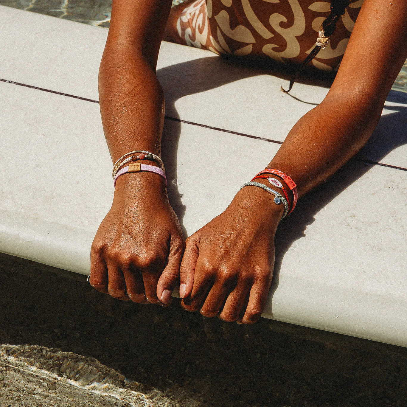 K'lani x Roxy Pink Tropics - Hair Tie Bracelet - Image 4