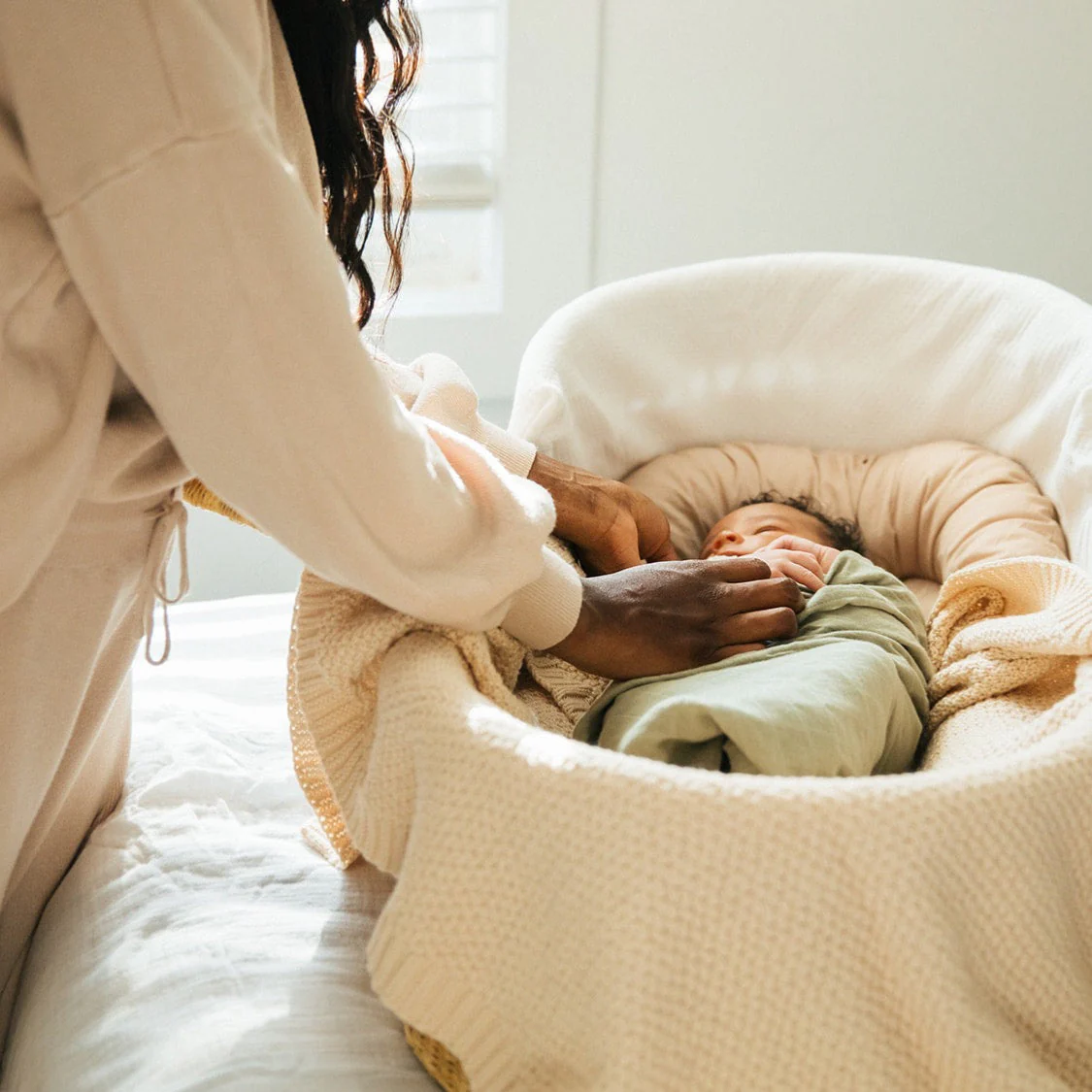 Knitted Blanket<br>Macadamia - Image 2