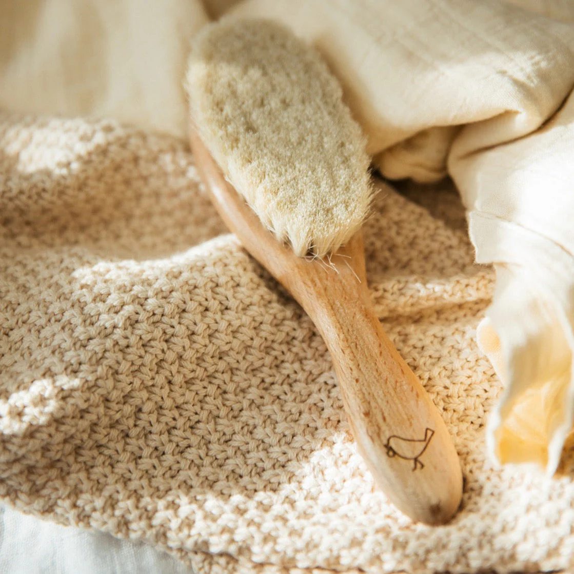 Knitted Blanket<br>Macadamia - Image 5
