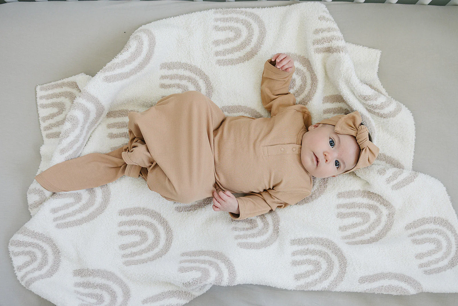 Latte Ribbed Bamboo Knot Gown - Image 3
