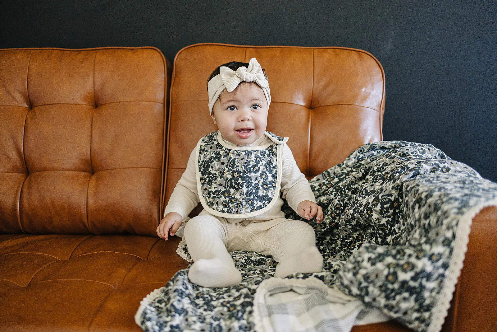 Liberty Floral Classic Muslin Bib - Image 2