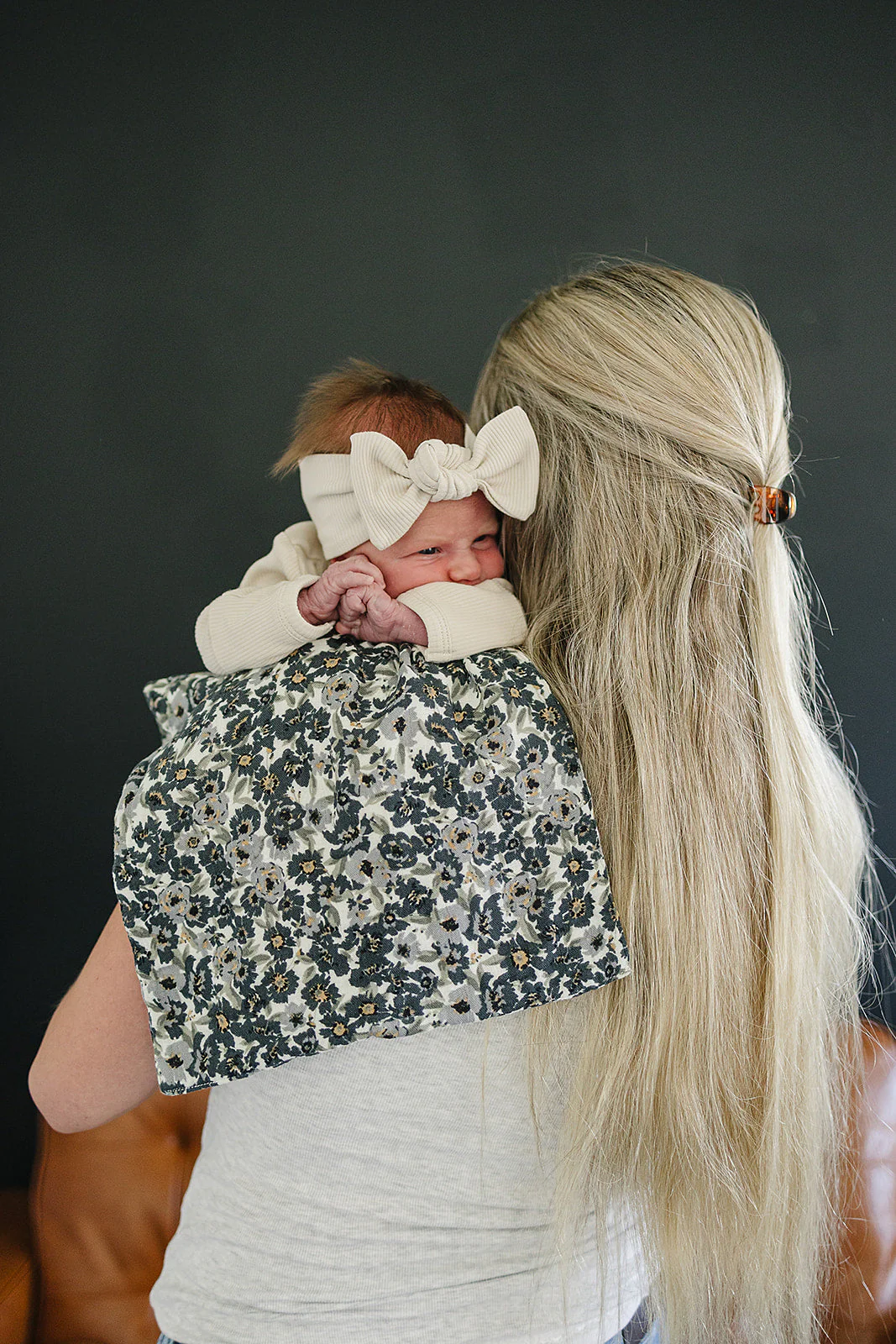 Liberty FLoral Muslin Burp Cloth - Image 2