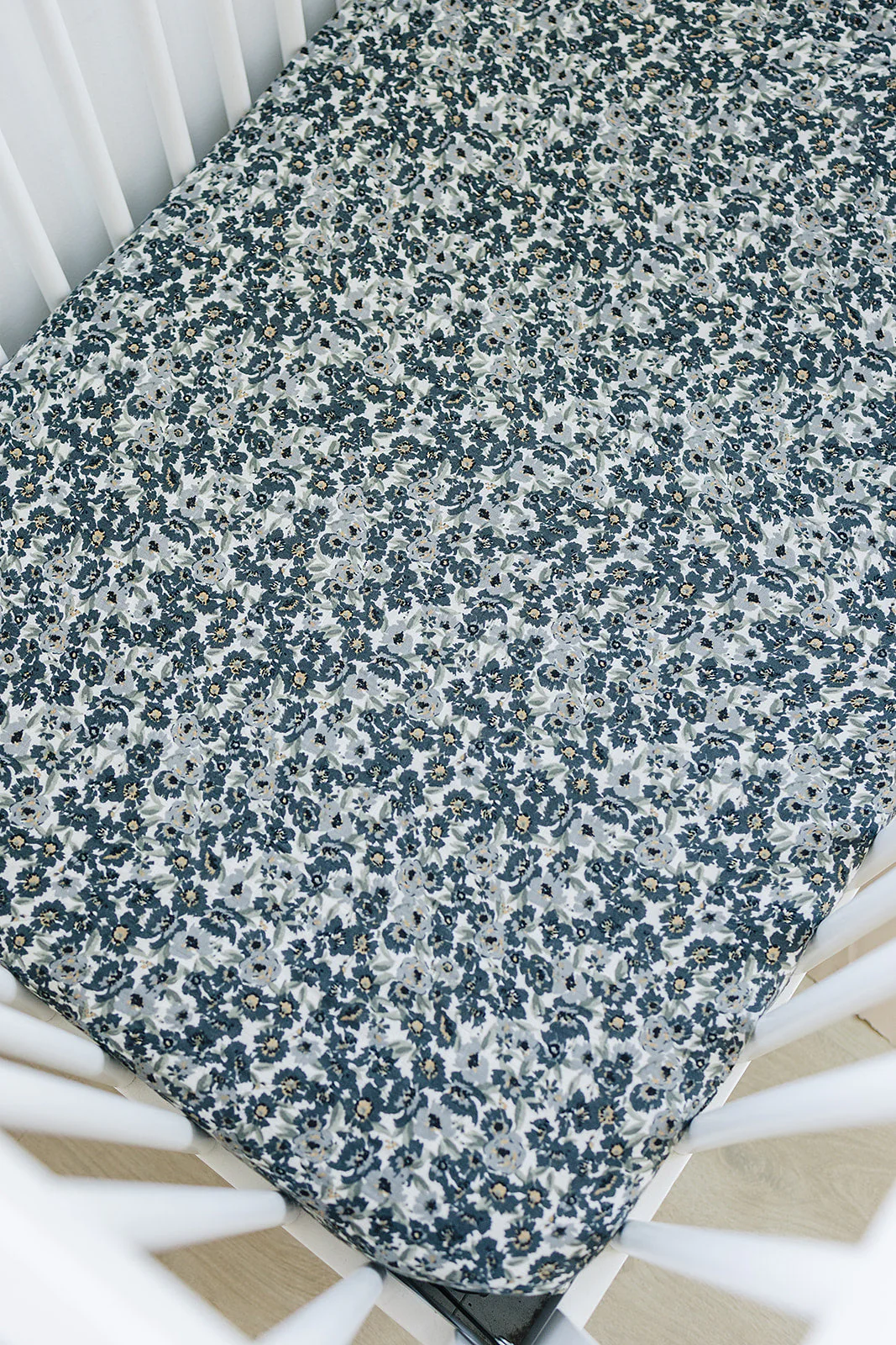 Liberty Floral Muslin Crib Sheet - Image 2