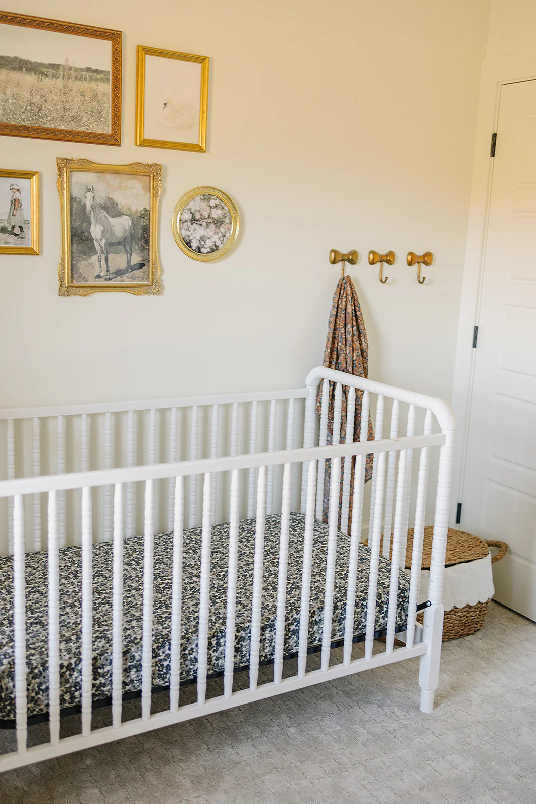 Liberty Floral Muslin Crib Sheet - Image 3