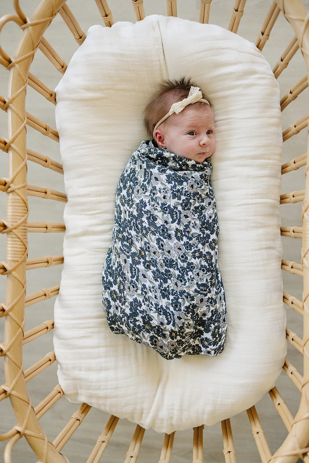 Liberty Floral Muslin Swaddle Blanket - Image 2