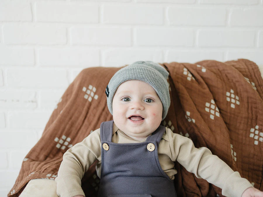 Light Grey Mebie Baby Beanie - Image 7