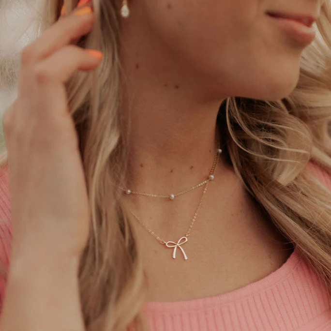 Lily Bow Necklace - Image 2