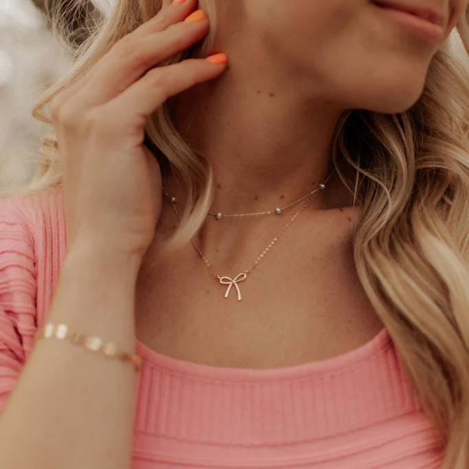 Lily Bow Necklace - Image 5