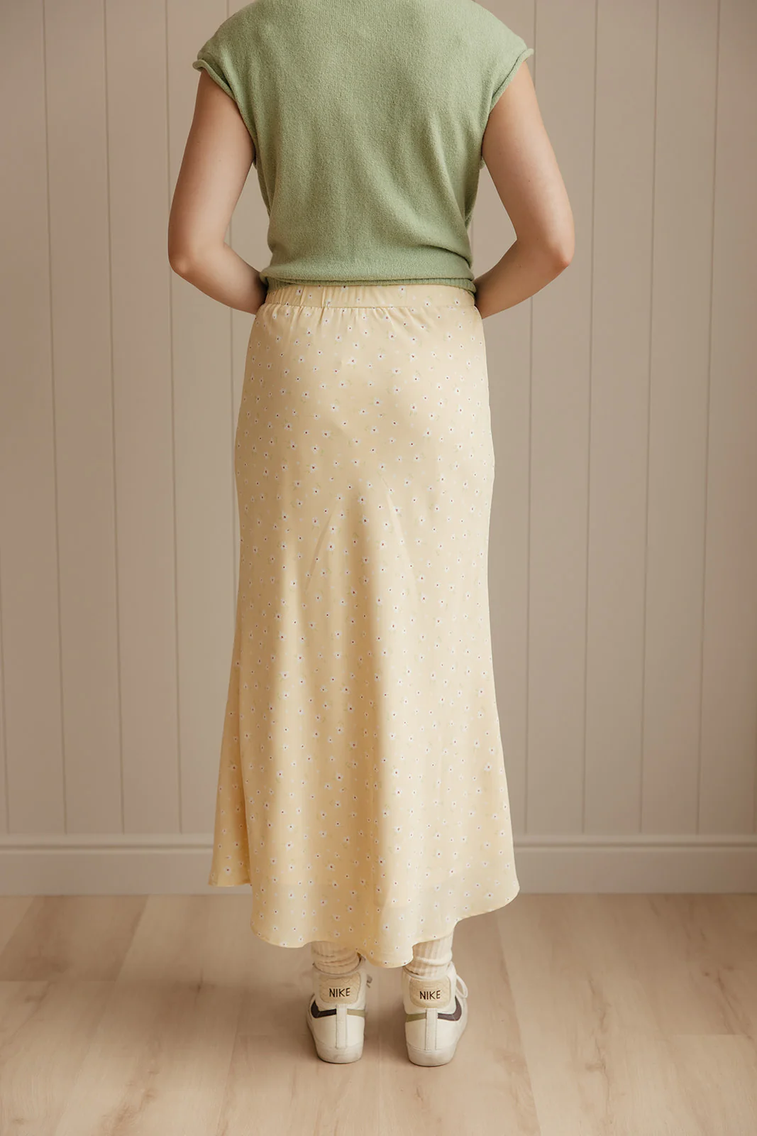 Little Flower Floral Midi Skirt - Image 4