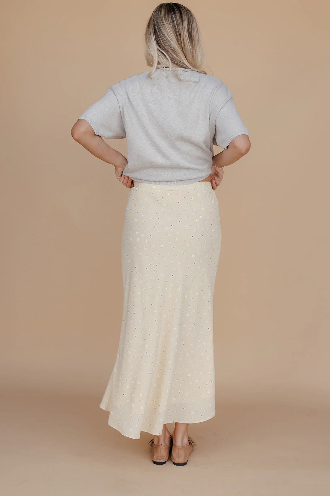 Little Flower Floral Midi Skirt - Image 8