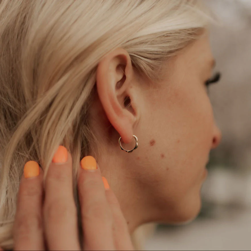 Lola Floral Hoops - Image 6