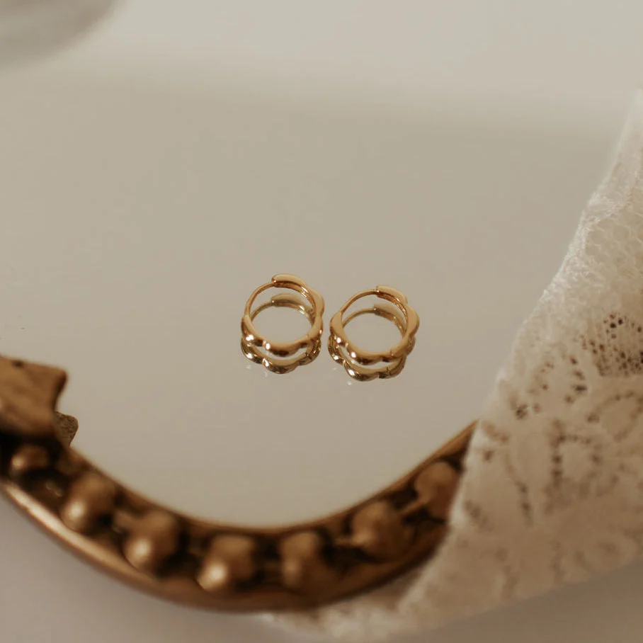 Lola Floral Hoops - Image 7
