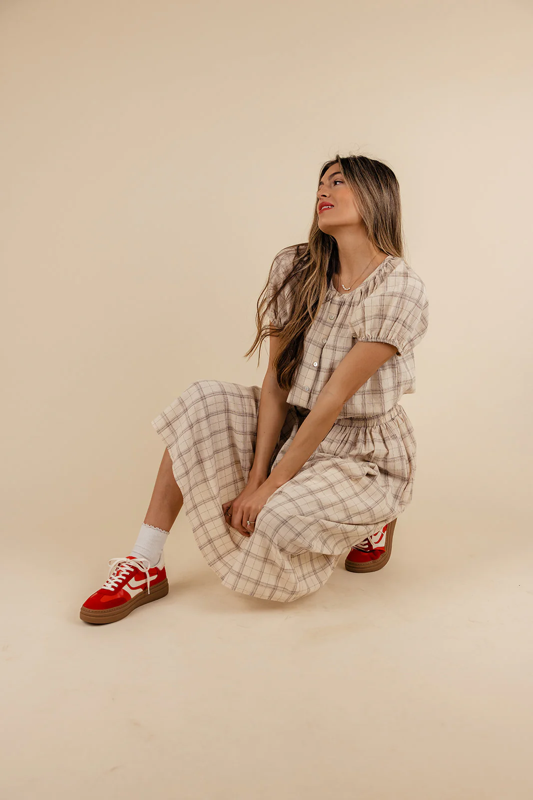 Coretta Plaid Blouse - Image 6