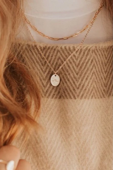 Madeline Gold Filled Paperclip Necklace - Image 5