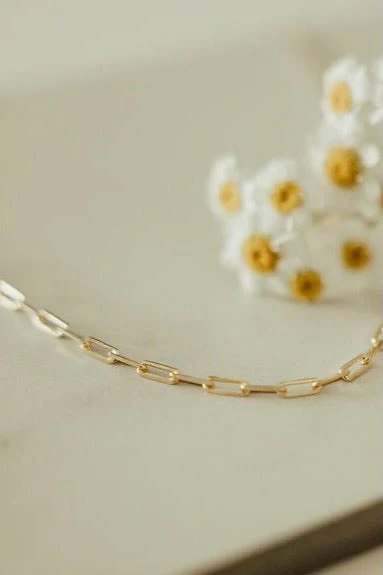 Madeline Gold Filled Paperclip Necklace - Image 7
