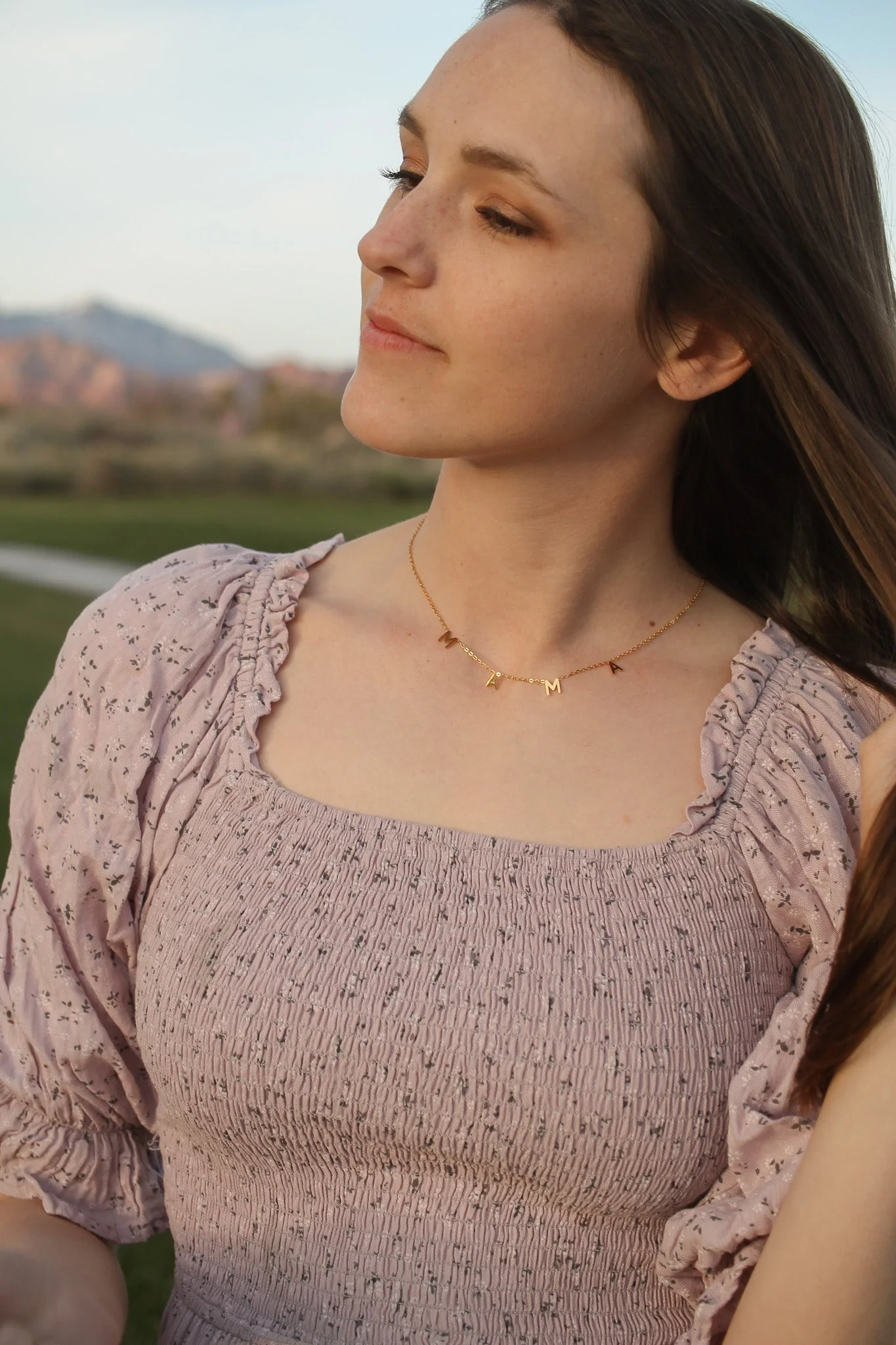 MAMA Necklace in Gold - Image 3