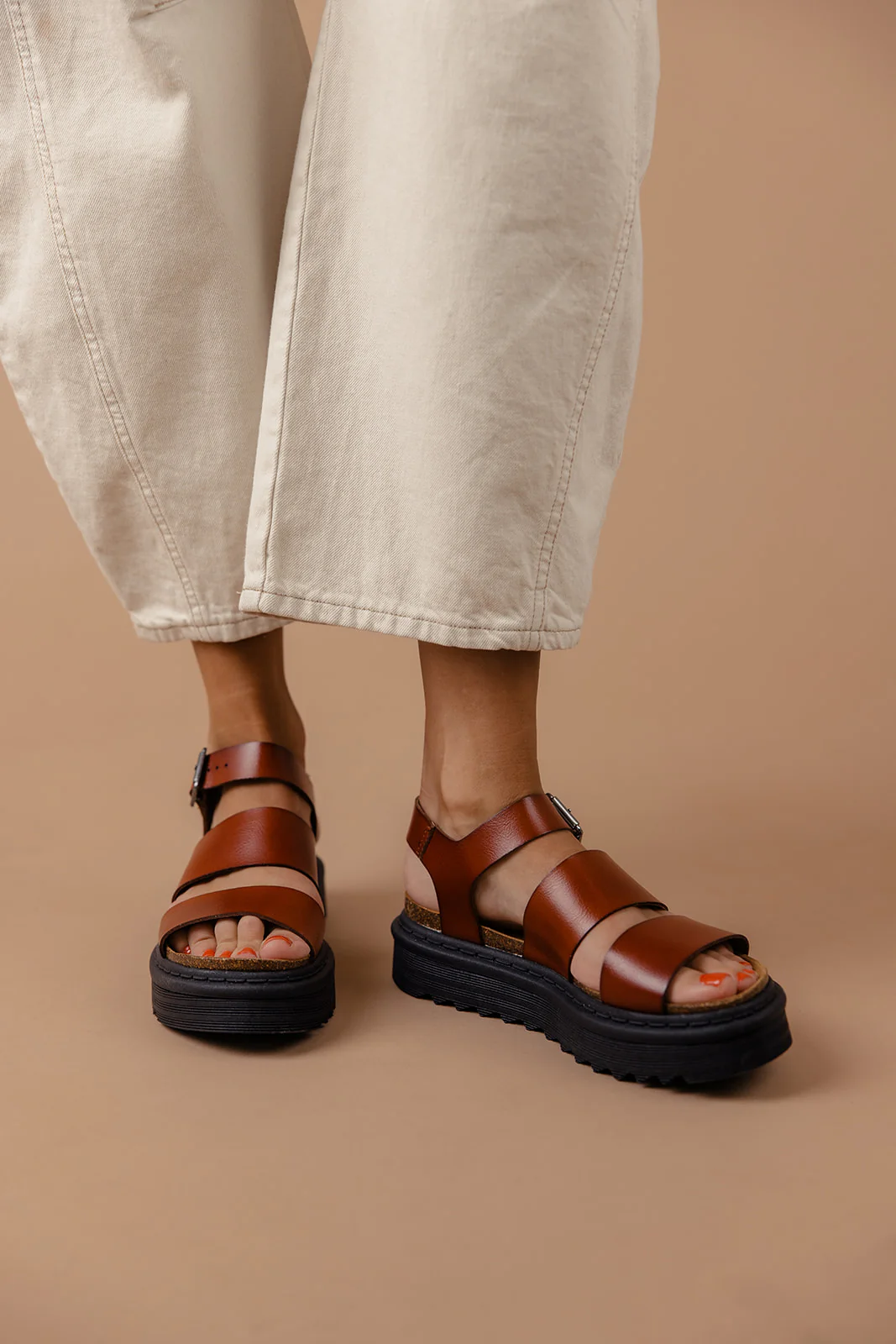Martita Leather Platform Sandals - Image 12