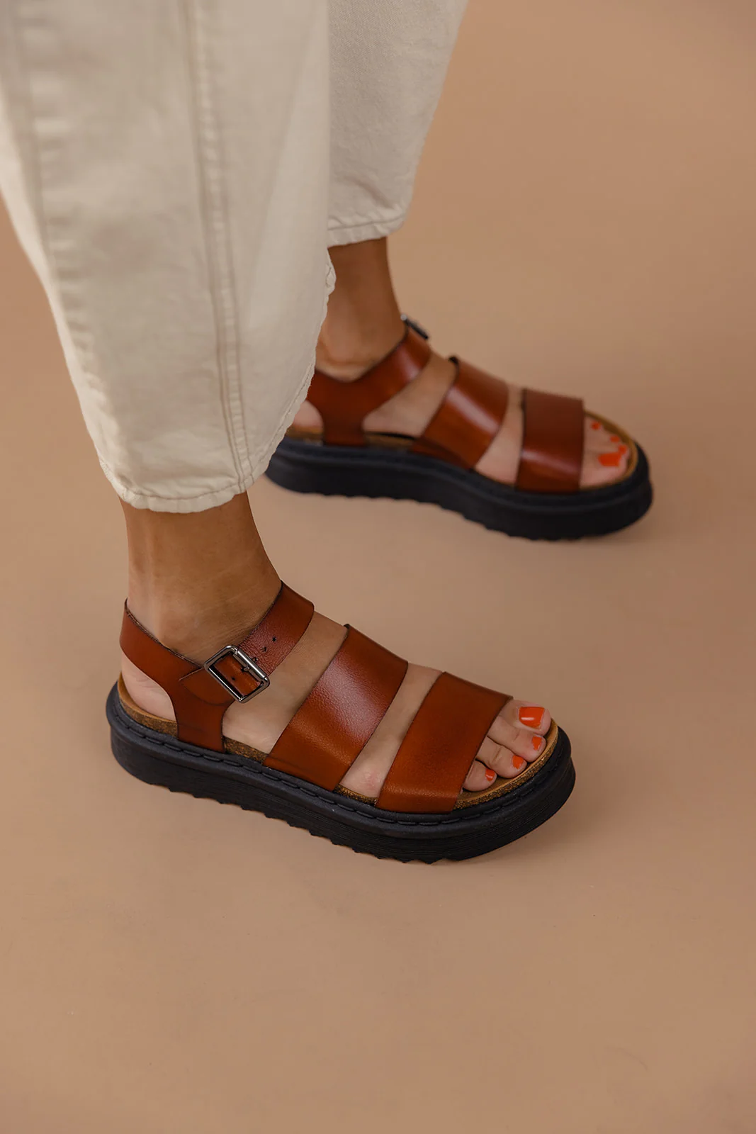 Martita Leather Platform Sandals - Image 14