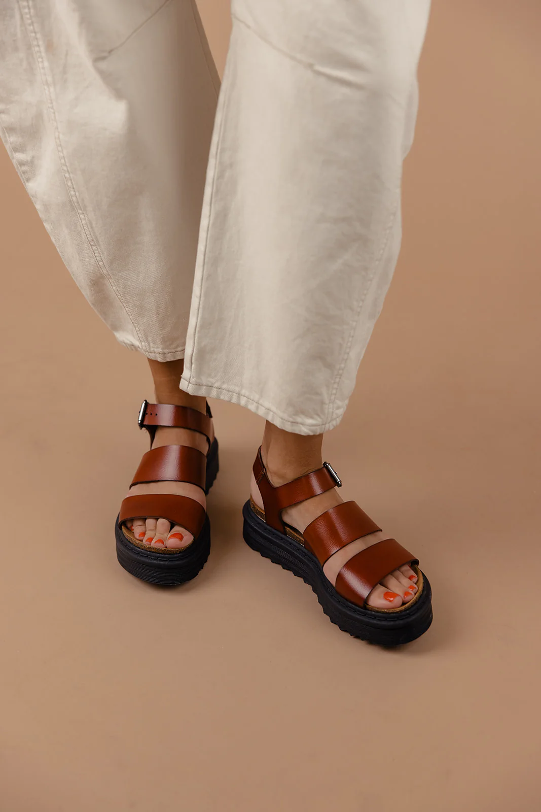 Martita Leather Platform Sandals - Image 15