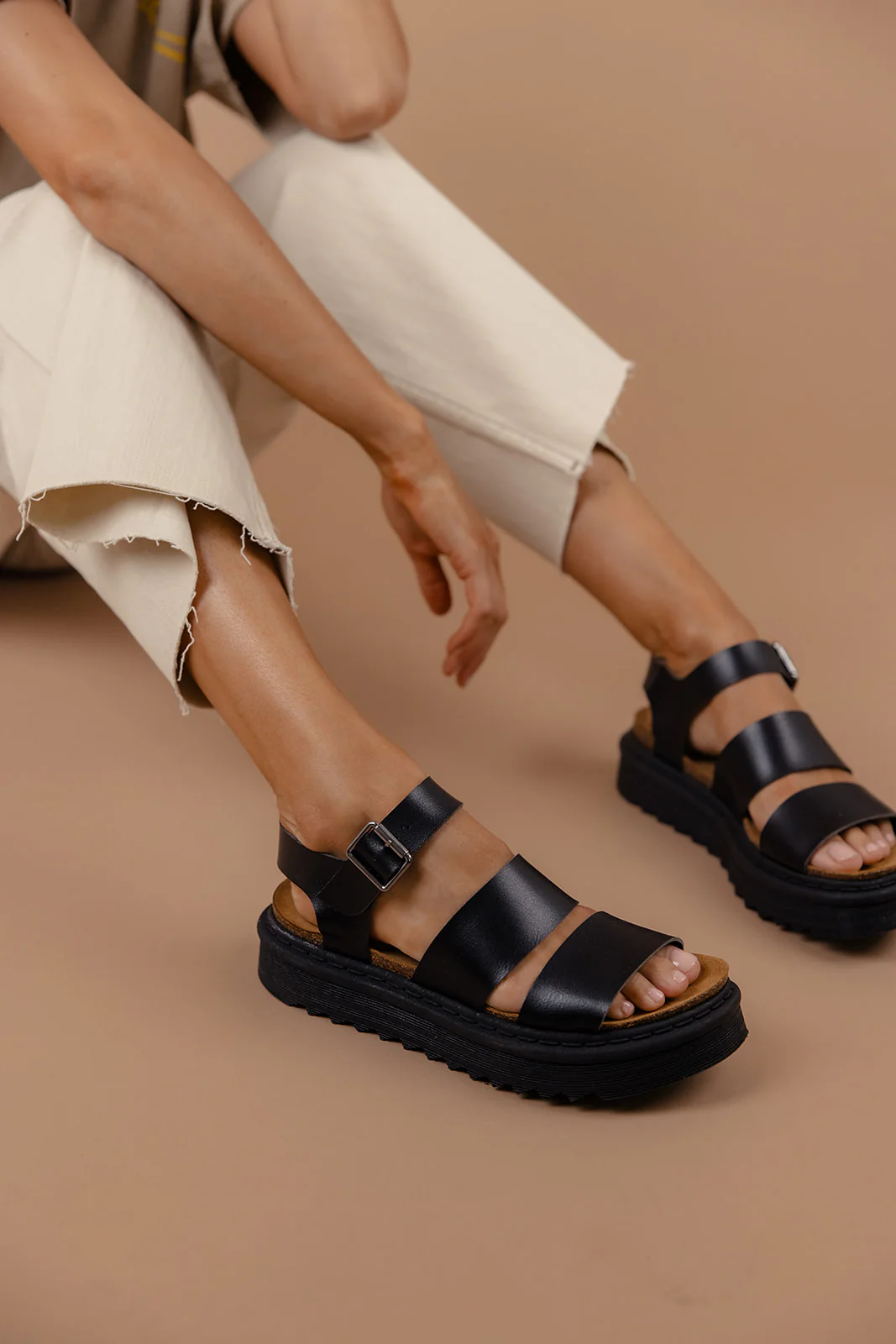 Martita Leather Platform Sandals - Image 7