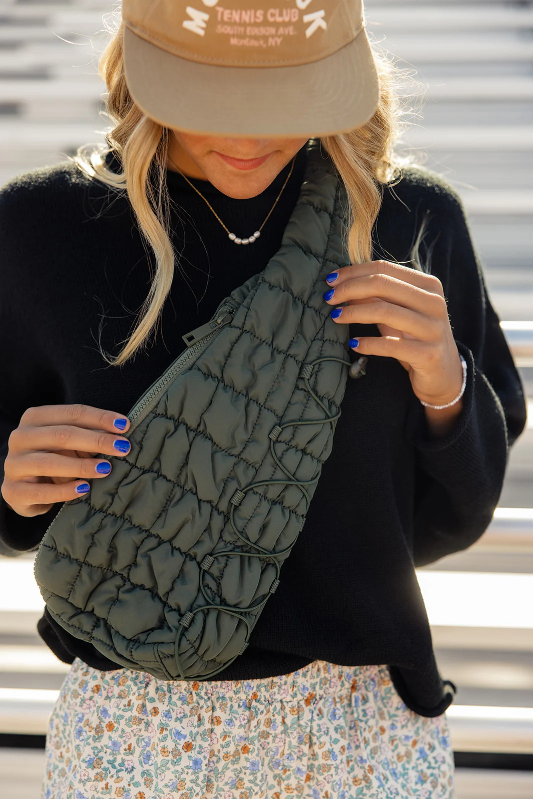 Mazie Quilted Sling Bag - Image 11